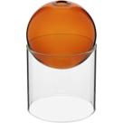 Vaso Decorativo Enfeite Esfera Com Suporte Vidro 13x13 Âmbar Vaso Decorativo Enfeite Esfera Com Suporte Vidro 13x13 Âmbar