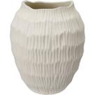 VASO DECORATIVO ENFEITE HOME&CO CERÂMICA 24x20x20cm BRANCO