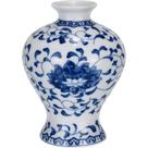 Vaso Decorativo Enfeite Redondo Home&co Cerâmica 11x8cm Azul