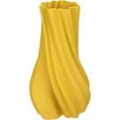 Vaso Decorativo Enfiete Casa Aparador 3d Home&co Cerâmica 28x16x16cm Amarelo