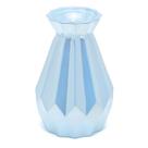VASO DECORATIVO FACETADO AZUL PEROLADO 9x9x15 C/1 UN- CROMUS