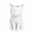 Vaso Decorativo Gatinho em PLA 3D Porta Planta 15cm -