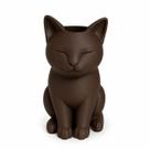 Vaso Decorativo Gatinho em PLA 3D Porta Planta 15cm -