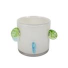 Vaso Decorativo Gema de Vidro Colorido Flores Plantas Porta Vela 12cm Vaso Decorativo Gema de Vidro Colorido Flores Plantas Porta Vela 12cm