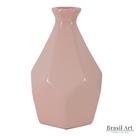 Vaso Decorativo Grande Diamond em Cerâmica Rose Vaso Decorativo Grande Diamond em Cerâmica Rose