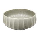 Vaso Decorativo Maior Redondo Ceramica Cinza Relevo Laterais Vaso Decorativo Maior Redondo Ceramica Cinza Relevo Laterais