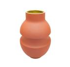 Vaso Decorativo Maior Redondo Salmão Contemporaneo Luxo