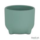 Vaso Decorativo Médio em Cerâmica Verde Menta