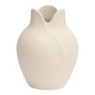 Vaso Decorativo Multiuso Em Cerâmica Off White Design Boho Chic Vaso Decorativo Multiuso Em Cerâmica Off White Design Boho Chic