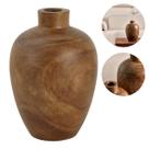 Vaso Decorativo Multiuso Em Madeira Maciça Design Rústico Boho Chic Vaso Decorativo Multiuso Em Madeira Maciça Design Rústico Boho Chic