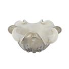 Vaso Decorativo Murano Leitoso Pigmentos Borda Toda Ondulada Vaso Decorativo Murano Leitoso Pigmentos Borda Toda Ondulada