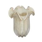 Vaso Decorativo Murano Leitoso Translucido Impecavel Luxo