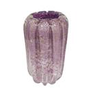 Vaso Decorativo Murano Redondo Maior Violeta Lapidados Vaso Decorativo Murano Redondo Maior Violeta Lapidados