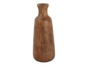 Vaso Decorativo Para Mesa Ou Chão Em Madeira Natural Rústico Luxo
