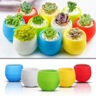Vaso Decorativo Plástico Cachepot Redondo Branco P/ Plantas