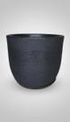 Vaso Decorativo Polietileno Preto 20L com Prato