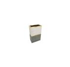 Vaso Decorativo Quadrado Tons Cinzas Acab. Dourado Luxo Vaso Decorativo Quadrado Tons Cinzas Acab. Dourado Luxo