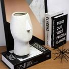 Vaso Decorativo Rosto Areia Em Cerâmica 25,5x26 Cm F04 - D'Rossi Vaso Decorativo Rosto Areia Em Cerâmica 25,5x26 Cm F04 - D'Rossi