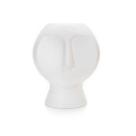 Vaso Decorativo Rosto Em Cerâmica Branco 18x14 Cm - D'Rossi Vaso Decorativo Rosto Em Cerâmica Branco 18x14 Cm - D'Rossi