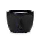 Vaso Decorativo Rosto Em Cerâmica Preto 15,5x11 Cm - D'Rossi Vaso Decorativo Rosto Em Cerâmica Preto 15,5x11 Cm - D'Rossi