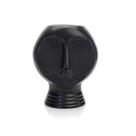 Vaso Decorativo Rosto Em Cêramina Preto 18x14 Cm - D'Rossi Vaso Decorativo Rosto Em Cêramina Preto 18x14 Cm - D'Rossi