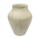 Vaso decorativo rustico de cimento cinza claro 40x29cm