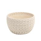 Vaso Decorativo Tramado em Cimento Branco 13cm CS0014 BTC Vaso Decorativo Tramado em Cimento Branco 13cm CS0014 BTC
