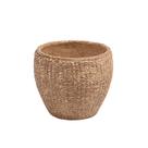Vaso Decorativo Tramado em Cimento Marrom 15cm CS0011 BTC