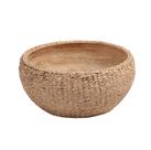 Vaso Decorativo Tramado em Cimento Marrom 22x22x10cm BTC Vaso Decorativo Tramado em Cimento Marrom 22x22x10cm BTC