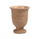Vaso Decorativo Tramado em Cimento Marrom 32cm CS0007 BTC Vaso Decorativo Tramado em Cimento Marrom 32cm CS0007 BTC