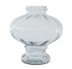 Vaso Decorativo Vidro Papoula Grande 20 Cm Flor Jardim