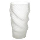 VASO DECORATIVO VIDRO TORCIDO TRANSPARENTE FOSCO 43cm