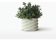 Vaso Diamante Branco Decoração Sala Escritório Sofisticado Branco