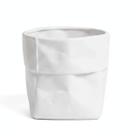 Vaso Dolomita Planta Flor Decorativo Saco Branco 18cm Vaso Dolomita Planta Flor Decorativo Saco Branco 18cm