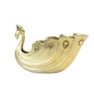 Vaso Dourado Cisne Com Pedras Luxo Decoração