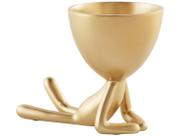 Vaso Dourado em Poliresina - Mart Vaso Dourado em Poliresina - Mart