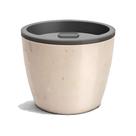 Vaso Elegance Nº4 Nutriplan Travertino Autoirrigável, Mantém as Plantas Hidratadas por Dias