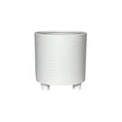 Vaso Em Cerâmica Basic Branco Strasbourg Elements