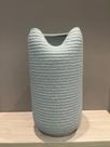 vaso em ceramica cinza dolamita 33x11x11cm