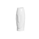 Vaso em Cerâmica Decorativo Home Semblante P Branco Brilho