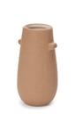 Vaso em ceramica estilo areia com abas laterais p - Mart