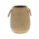 Vaso em ceramica marrom g