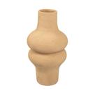 Vaso em ceramica terracota organico decorativo 34x16cm