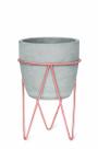 Vaso em Cimento com Suporte 09476 P Mart Vaso em Cimento com Suporte 09476 P Mart