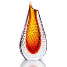 Vaso Em Cristal Murano Âmbar - São Marcos 22cm