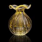Vaso Em Cristal Murano Com Ouro 24 K - São Marcos Vaso Em Cristal Murano Com Ouro 24 K - São Marcos