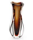 Vaso Em Cristal Murano Marrom - São Marcos