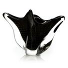 Vaso Em Cristal Murano Preto - São Marcos 36cm