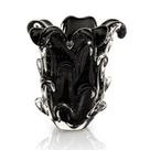 Vaso Em Cristal Murano Preto - São Marcos