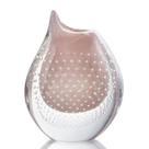 Vaso Em Cristal Murano Rosa - São Marcos 14cm